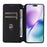 Leather Case for vivo X200s 5G Wallet Rhombus Imprinted Phone Cover - Red - 2