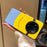 For Realme 14 Pro 5G Case Big Eye Yellow Creative Design Leather + PC Phone Cover - 3