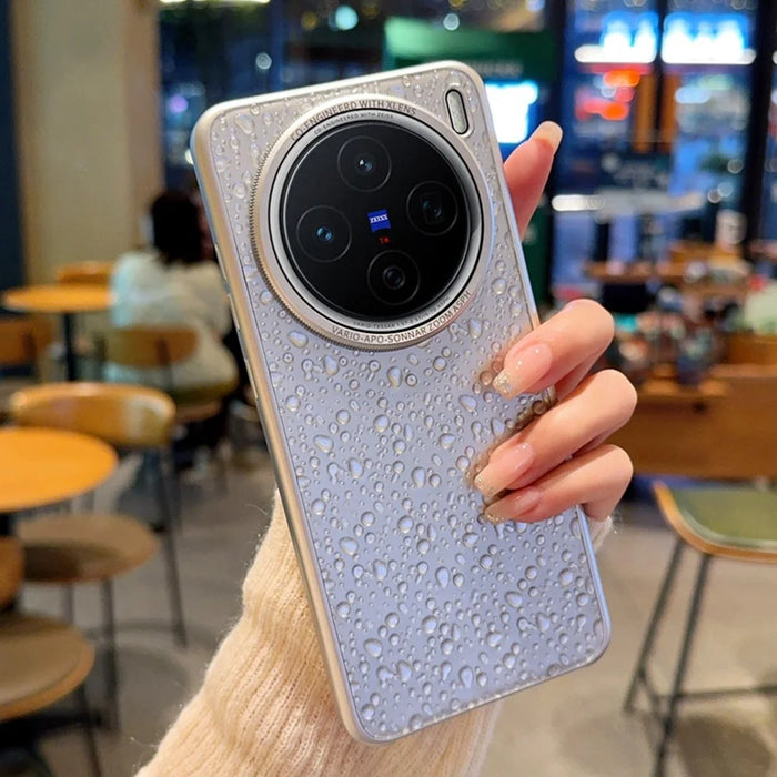 For vivo X200 Pro 5G Case Creative Raindrop Phone Back Cover - Grey - 1