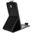 For itel Power 70 4G Stand Case Magnetic Clasp Vertical Flip Leather Phone Cover with Card Holder - Black - 3
