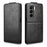 For itel Power 70 4G Stand Case Magnetic Clasp Vertical Flip Leather Phone Cover with Card Holder - Black - 5
