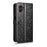 For Samsung Galaxy XCover7 Pro Wallet Case Dot Pattern Imprint PU Leather Phone Cover - Black - 6