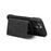 DENIOR D27 For iPhone 16 Pro Magnetic Case RFID Blocking Retro Leather Back Cover with Detachable Card Holder - Black - 7