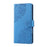 For iPhone 13 Pro Case Rose Flower PU Leather Wallet Phone Cover with 3 Card Slots - Blue - 7