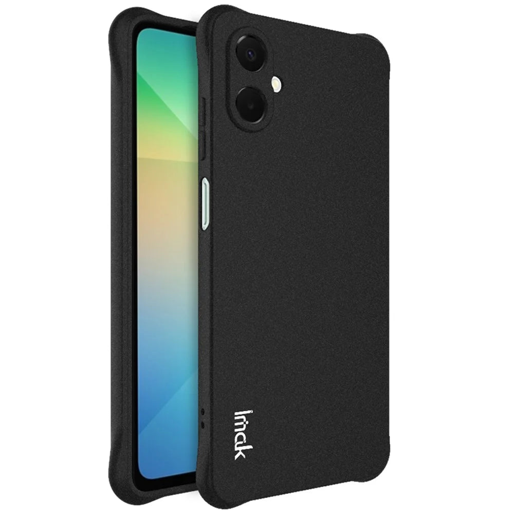 IMAK For Samsung Galaxy A06 5G Case TPU Phone Cover Airbag Shockproof Protection - Matte Black - 1