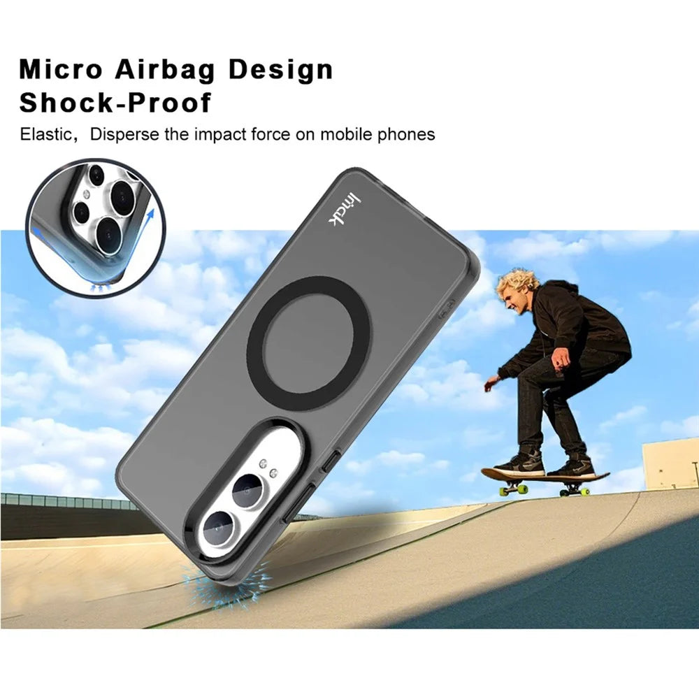 IMAK For OnePlus Nord CE4 Lite 5G  /  Oppo K12x 5G (China) Magnetic Case PC + TPU Protective Phone Back Cover - 7
