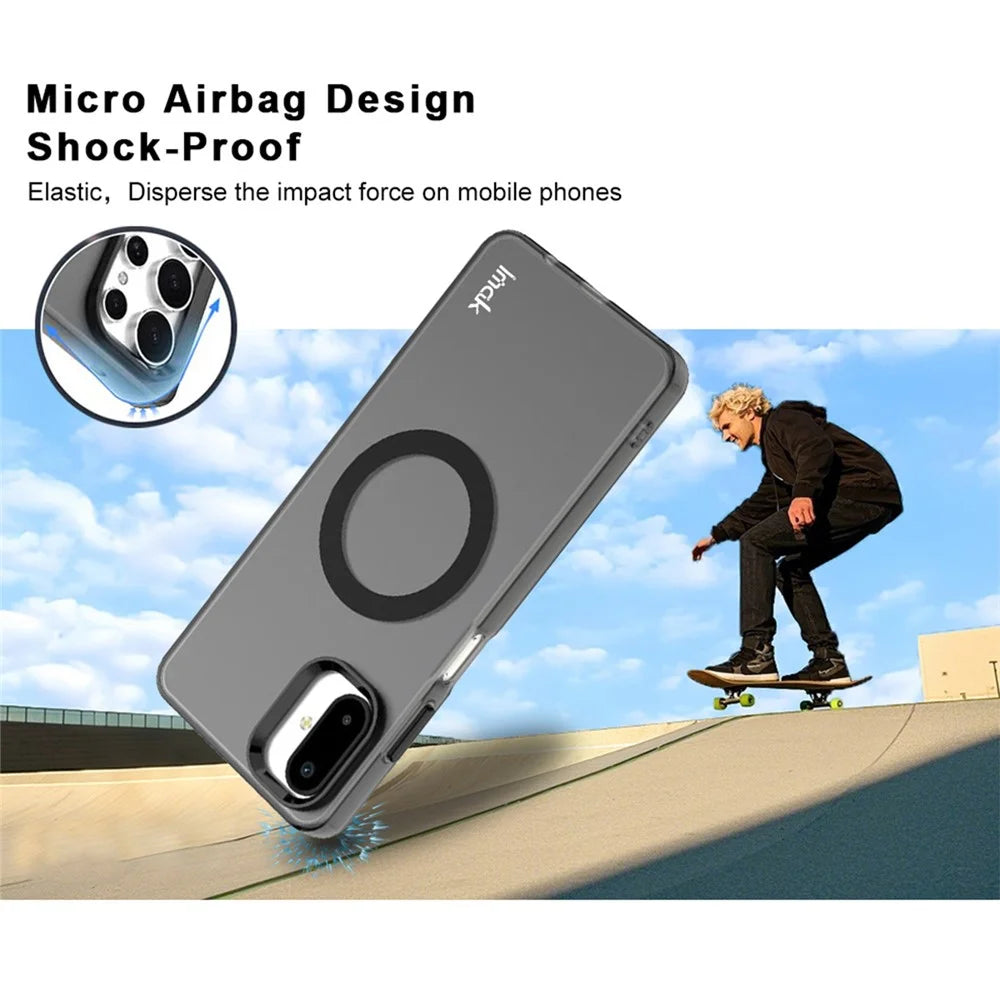 IMAK For Samsung Galaxy F06 5G  /  M06 5G Magnetic Case PC + TPU Protective Phone Back Cover - 7