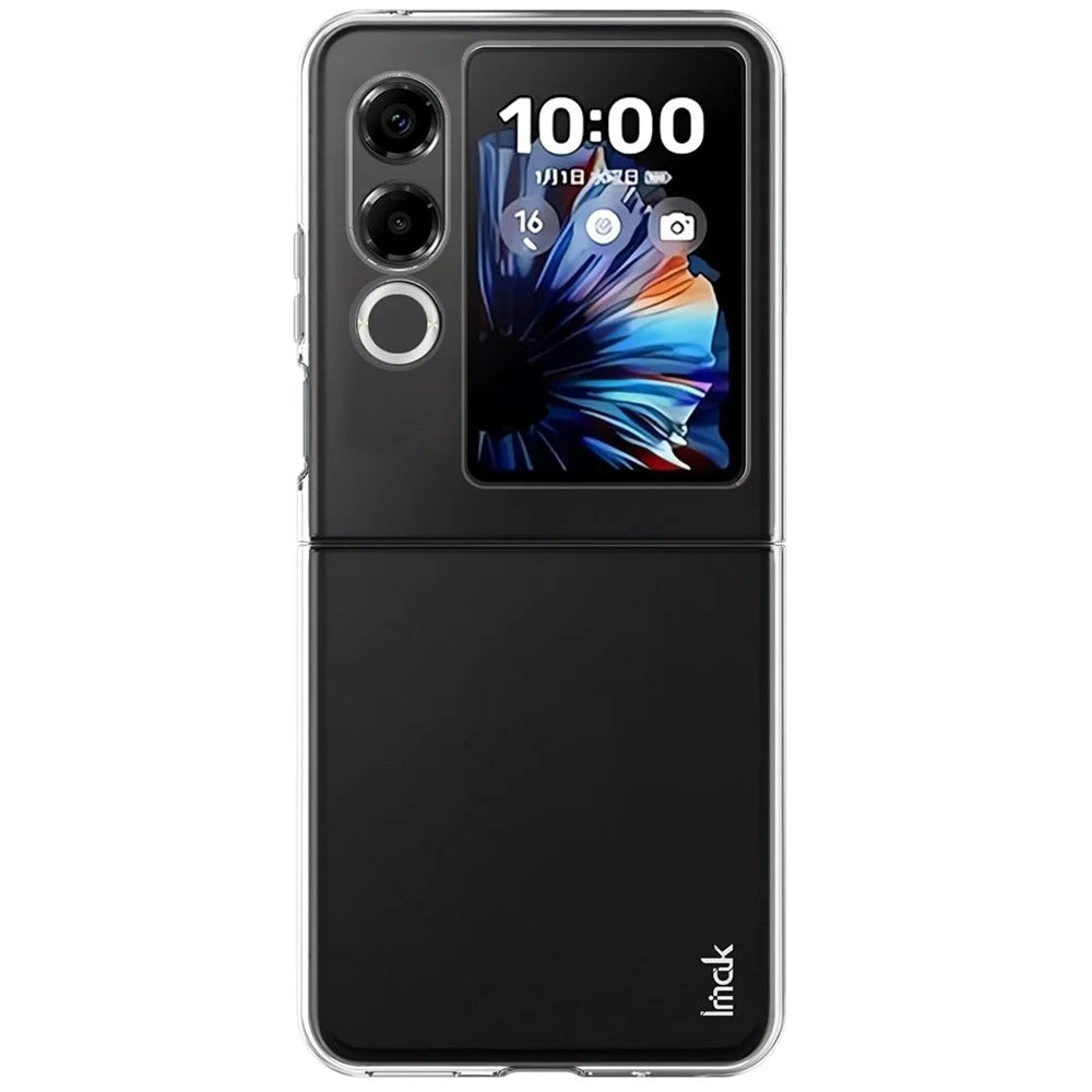 IMAK Crystal Case II Pro for ZTE nubia Flip2 5G Case Clear PC Phone Cover (Upper Cover+Lower Cover) - 3