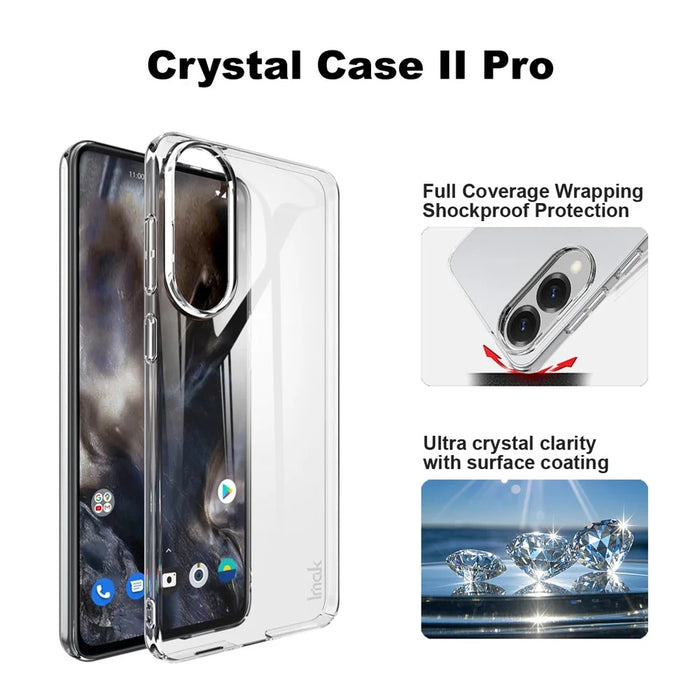 IMAK Crystal Case II Pro for Samsung Galaxy S25 Edge Case Clear PC Protective Phone Cover - 4