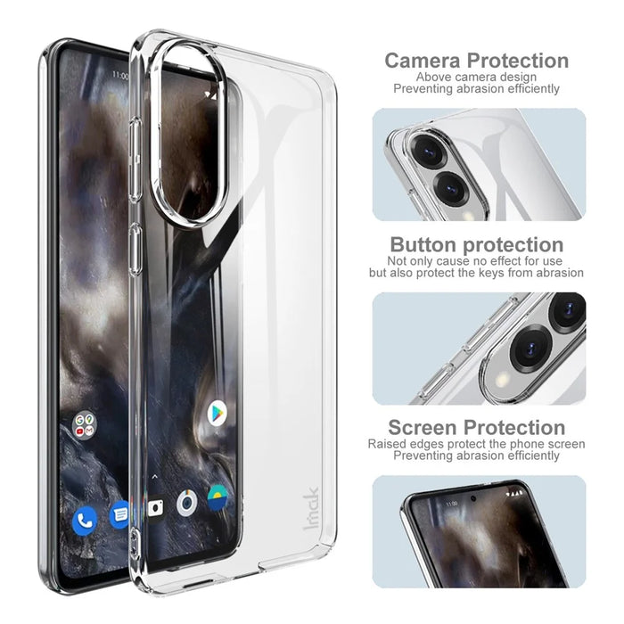 IMAK Crystal Case II Pro for Samsung Galaxy S25 Edge Case Clear PC Protective Phone Cover - 6