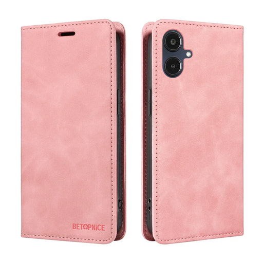 BETOPNICE For Samsung Galaxy A25e Case  Magnetic Closure RFID Blocking Wallet Stand Leather Phone Cover - Pink - 2