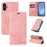 BETOPNICE For Samsung Galaxy A25e Case  Magnetic Closure RFID Blocking Wallet Stand Leather Phone Cover - Pink - 3