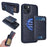 BETOPNICE For iPhone 14 / iPhone 13 6.1 inch Magnetic Case  RFID Blocking Leather Phone Back Cover with Detachable Card Bag - Blue - 1