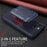 BETOPNICE For iPhone 14 / iPhone 13 6.1 inch Magnetic Case  RFID Blocking Leather Phone Back Cover with Detachable Card Bag - Blue - 5