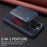 BETOPNICE For iPhone 15 Pro Magnetic Case  RFID Blocking Leather Phone Back Cover with Detachable Card Bag - Blue - 5