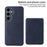 BETOPNICE For Samsung Galaxy S24+ Magnetic Case  RFID Blocking Leather Phone Back Cover with Detachable Card Bag - Blue - 2