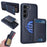 BETOPNICE For Samsung Galaxy S23 Magnetic Case  RFID Blocking Leather Phone Back Cover with Detachable Card Bag - Blue - 1