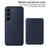 BETOPNICE For Samsung Galaxy S23 Magnetic Case  RFID Blocking Leather Phone Back Cover with Detachable Card Bag - Blue - 2