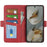 For Google Pixel 10 Pro XL Case Calf Texture Leather Wallet Phone Cover - Red - 2