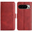 For Google Pixel 10 Pro XL Case Calf Texture Leather Wallet Phone Cover - Red - 5