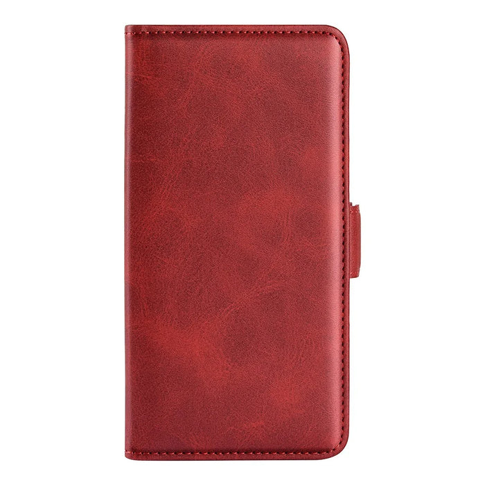 For Google Pixel 10 Pro XL Case Calf Texture Leather Wallet Phone Cover - Red - 6