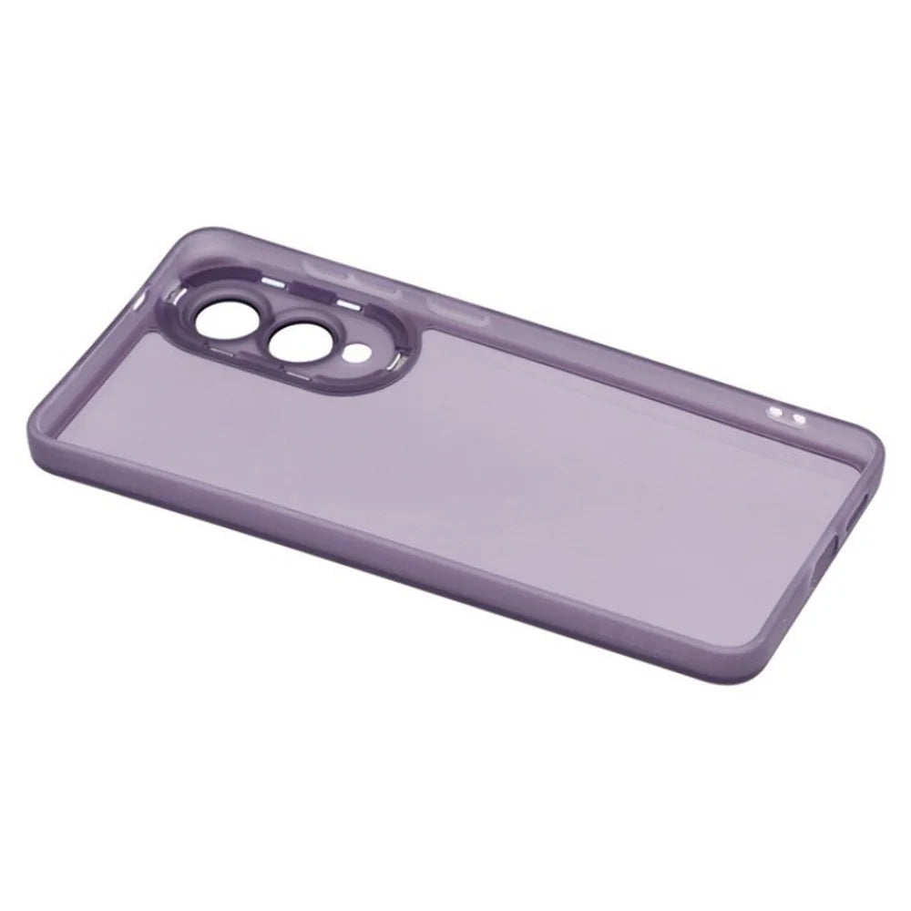 WANLONFENG For Samsung Galaxy S25 Edge TPU Case  DKSM Series Electroplated Frame Back Cover with Tempered Glass - Purple - 5