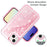 For iPhone 15 Plus Case Shockproof Detachable 2 In 1 TPU + PC Quicksand Phone Cover - Pink - 3