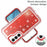 For Samsung Galaxy S23 Case Shockproof Detachable 2 In 1 TPU + PC Quicksand Phone Cover - Red - 2