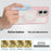 For iPhone 16 Plus Magnetic Case Translucent Detachable 2 in 1 TPU + PC Shockproof Phone Cover - Pink - 4