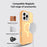 For iPhone 16 Pro Max Case Compatible with MagSafe Shockproof TPU + PC Phone Back Cover - Transparent Gold - 3
