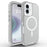 For iPhone 16 Plus Case Compatible with MagSafe Shockproof TPU + PC Phone Back Cover - Transparent Grey - 1