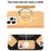 For iPhone 15 Pro Case Compatible with MagSafe Shockproof TPU + PC Phone Back Cover - Transparent Gold - 3