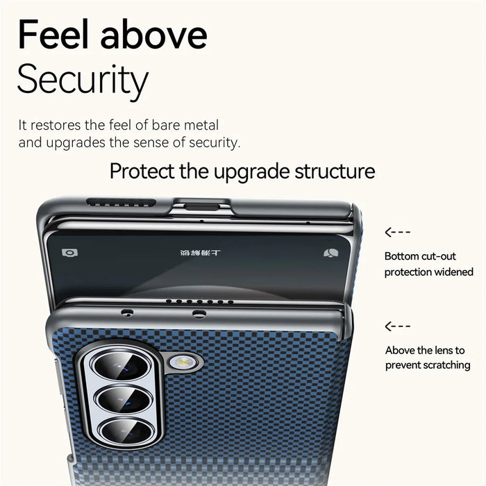 SULADA For Samsung Galaxy Z Fold5 5G Magnetic Case Shockproof Hard PC Phone Back Cover - Moonrise Blue - 3
