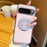 For Google Pixel 9 / Pixel 9 Pro Magnetic Case Rotating Kickstand Gear Stress Relief Leather Phone Back Cover - Pink - 5