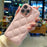 For iPhone 16 Pro Case Creative Chic Gourd Texture Leather + TPU Phone Cover - Pink - 3