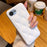 For iPhone 17e / 16e Case Creative Chic Gourd Texture Leather + TPU Phone Cover - White - 1