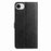For iPhone 17e / 16e Leather Case Daisy Imprint Wallet Stand Phone Protective Cover - Black - 5