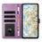 For OnePlus 13 Leather Case Daisy Imprint Wallet Stand Phone Protective Cover - Light Purple - 2