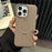 For iPhone 16 Pro Magnetic Case TPU + PC Rhombus Kickstand Phone Back Cover - Brown - 1