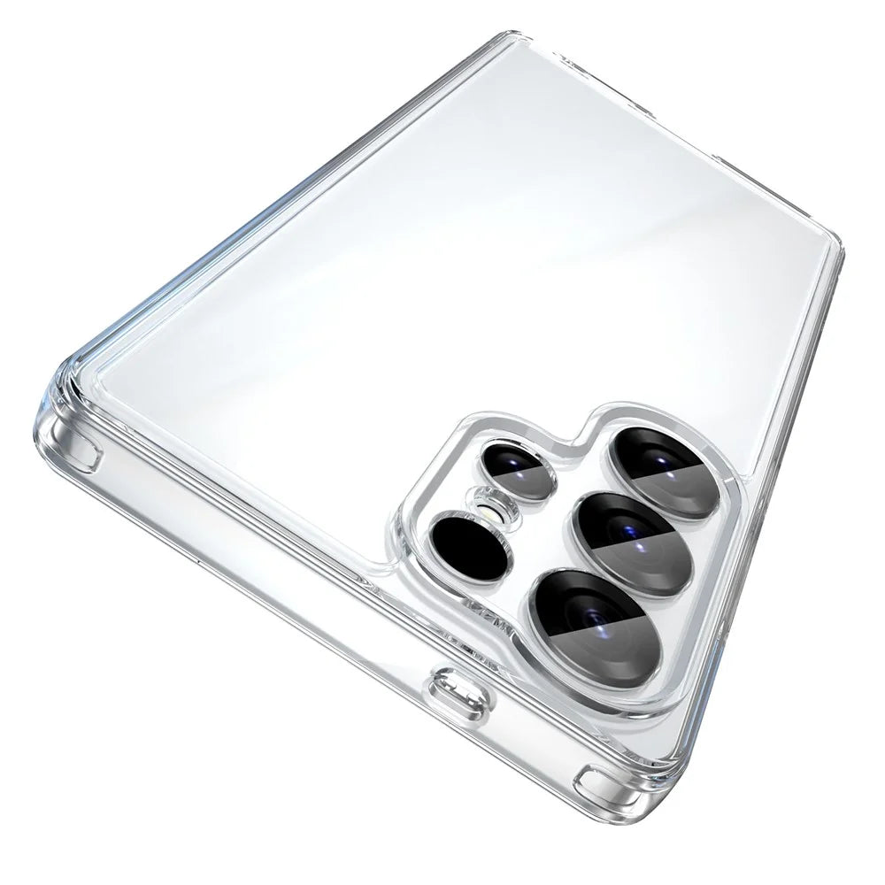 For Samsung Galaxy S25 Ultra Case TPU + Acrylic Phone Back Cover Anti Yellowing - Transparent - 6