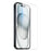 NORTHJO For iPhone 15 Plus Clear Phone Case Four Corner Shockproof TPU Cover with Tempered Glass - 3