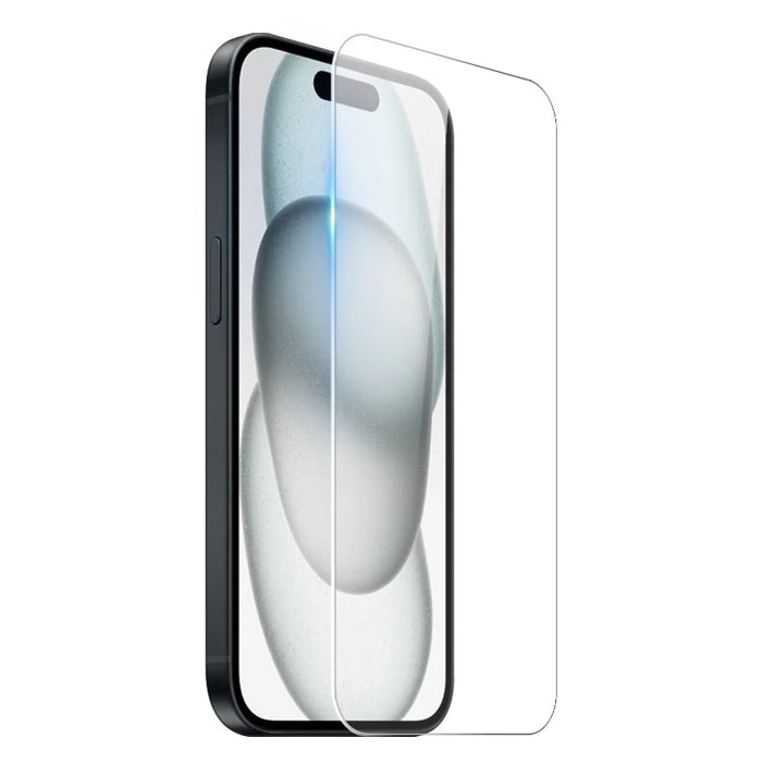 NORTHJO For iPhone 15 Plus Clear Phone Case Four Corner Shockproof TPU Cover with Tempered Glass - 3