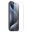 NORTHJO For iPhone 15 Pro Max Clear Phone Case Four Corner Shockproof TPU Cover with Tempered Glass - 3