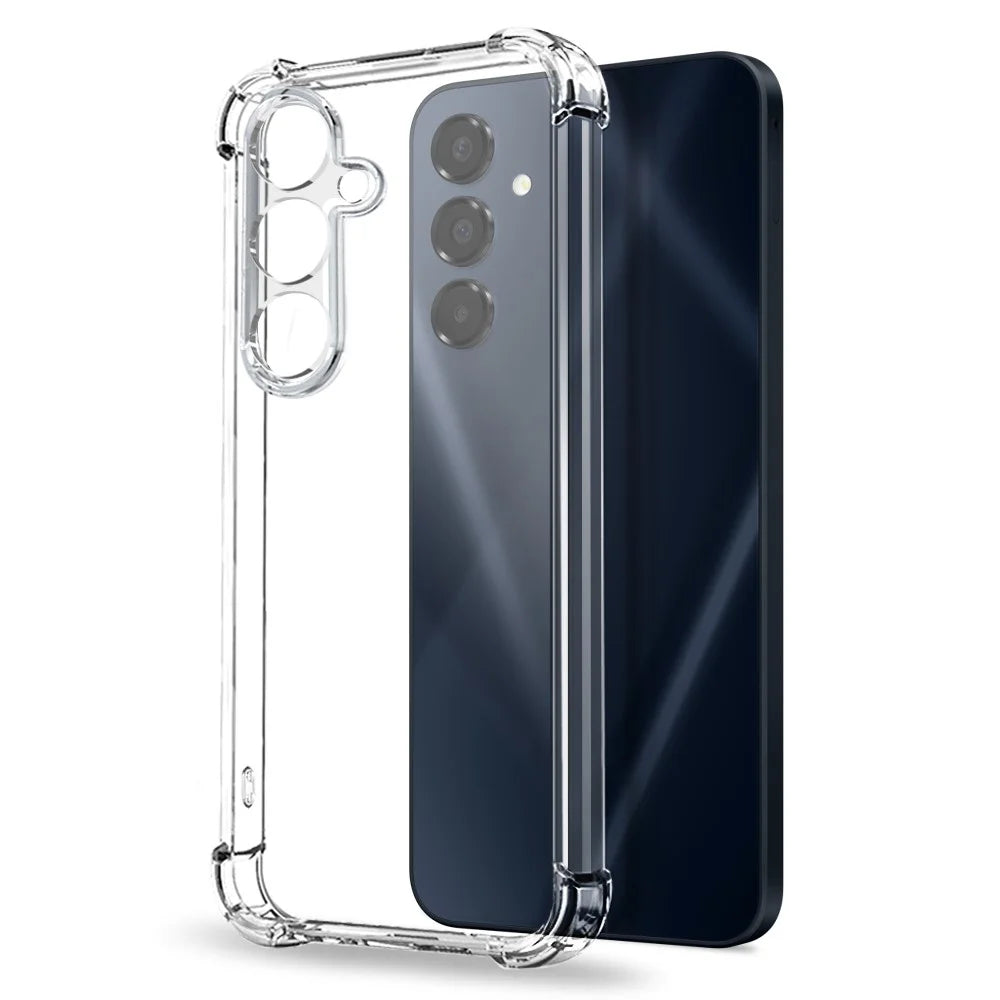 NORTHJO For Samsung Galaxy A16 4G  /  5G Clear Phone Case Four Corner Shockproof TPU Cover with Tempered Glass - 2