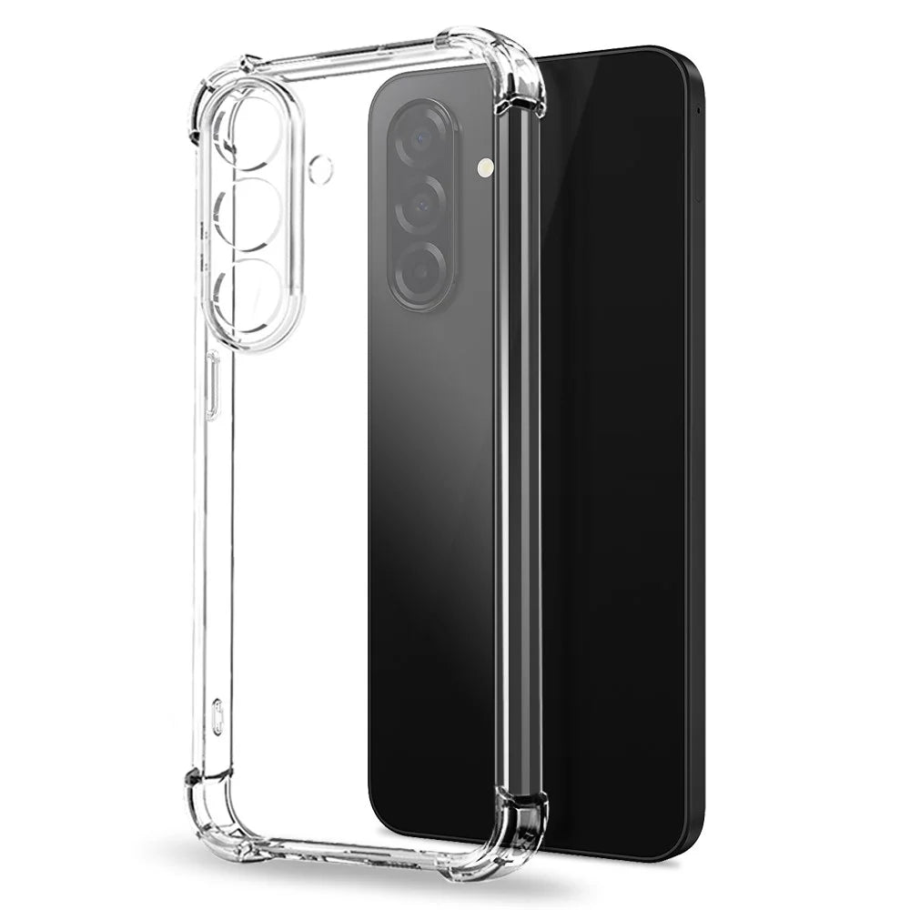 NORTHJO For Samsung Galaxy A26 5G Clear Phone Case Four Corner Shockproof TPU Cover with Tempered Glass - 2
