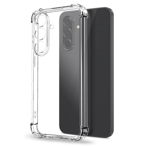 NORTHJO For Samsung Galaxy A36 5G Clear Phone Case Four Corner Shockproof TPU Cover with Tempered Glass - 2