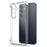 NORTHJO For Samsung Galaxy S25+ Clear Case Shockproof TPU Cover with Tempered Glass Support Fingerprint Unlock - 2