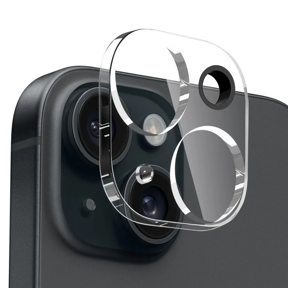 NORTHJO For iPhone 15 Plus Clear Case Shockproof TPU Cover with Tempered Glass and Camera Lens Film - 4