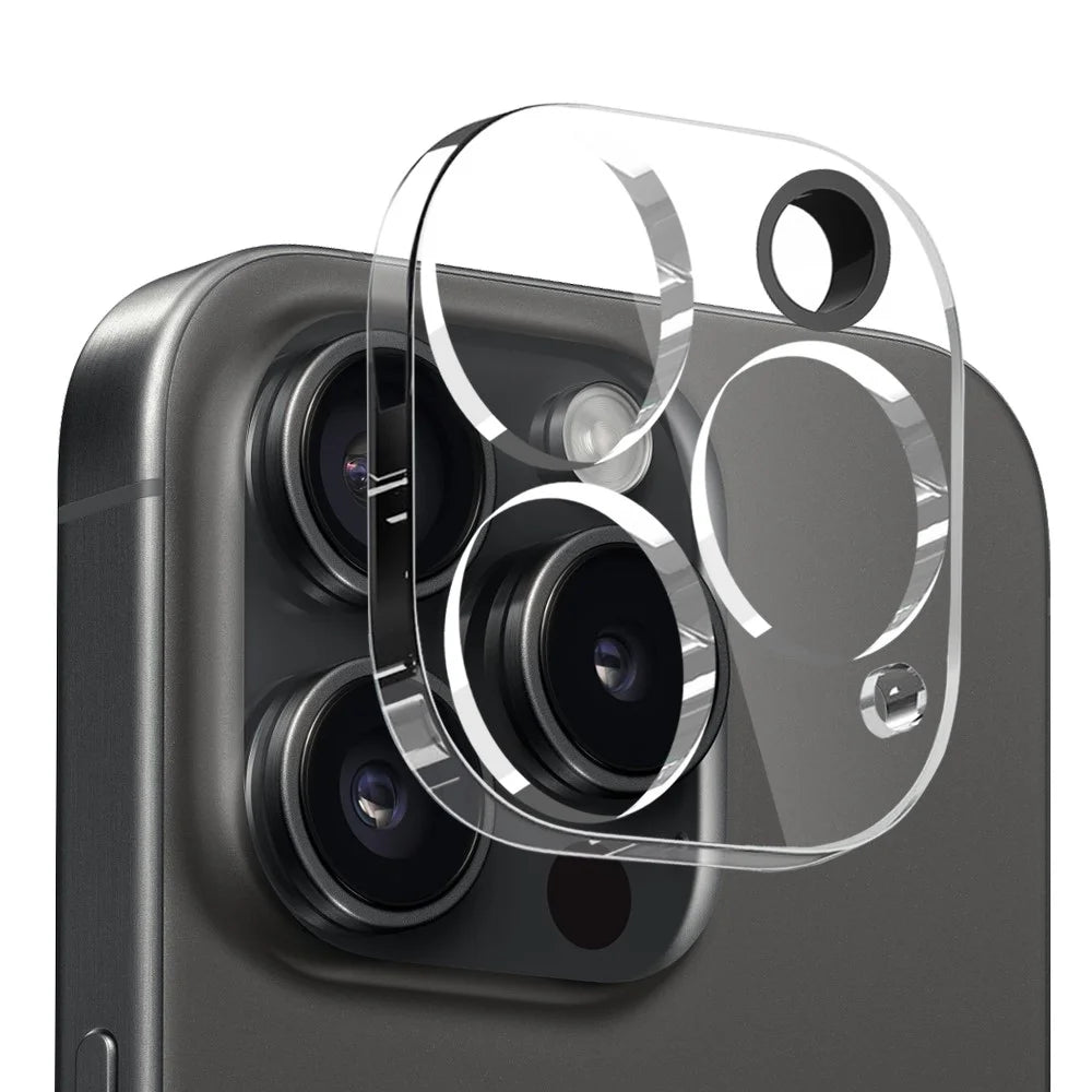 NORTHJO For iPhone 15 Pro Max Clear Case Shockproof TPU Cover with Tempered Glass and Camera Lens Film - 4