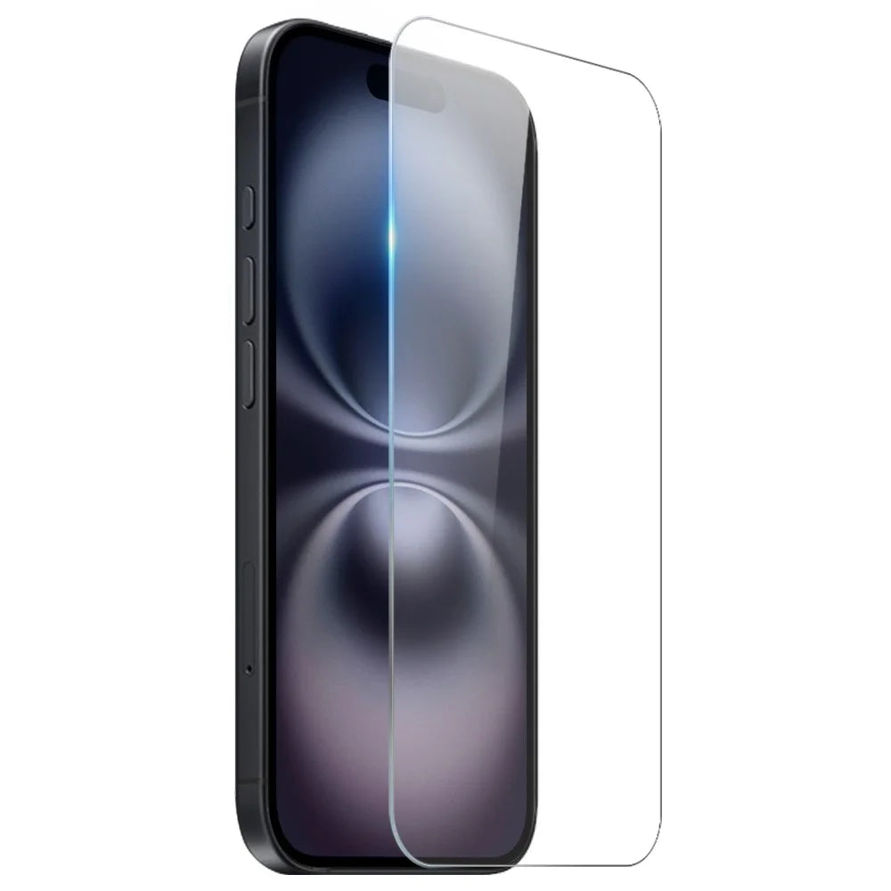 NORTHJO For iPhone 16 Clear Case Shockproof TPU Cover with Tempered Glass and Camera Lens Film - 3